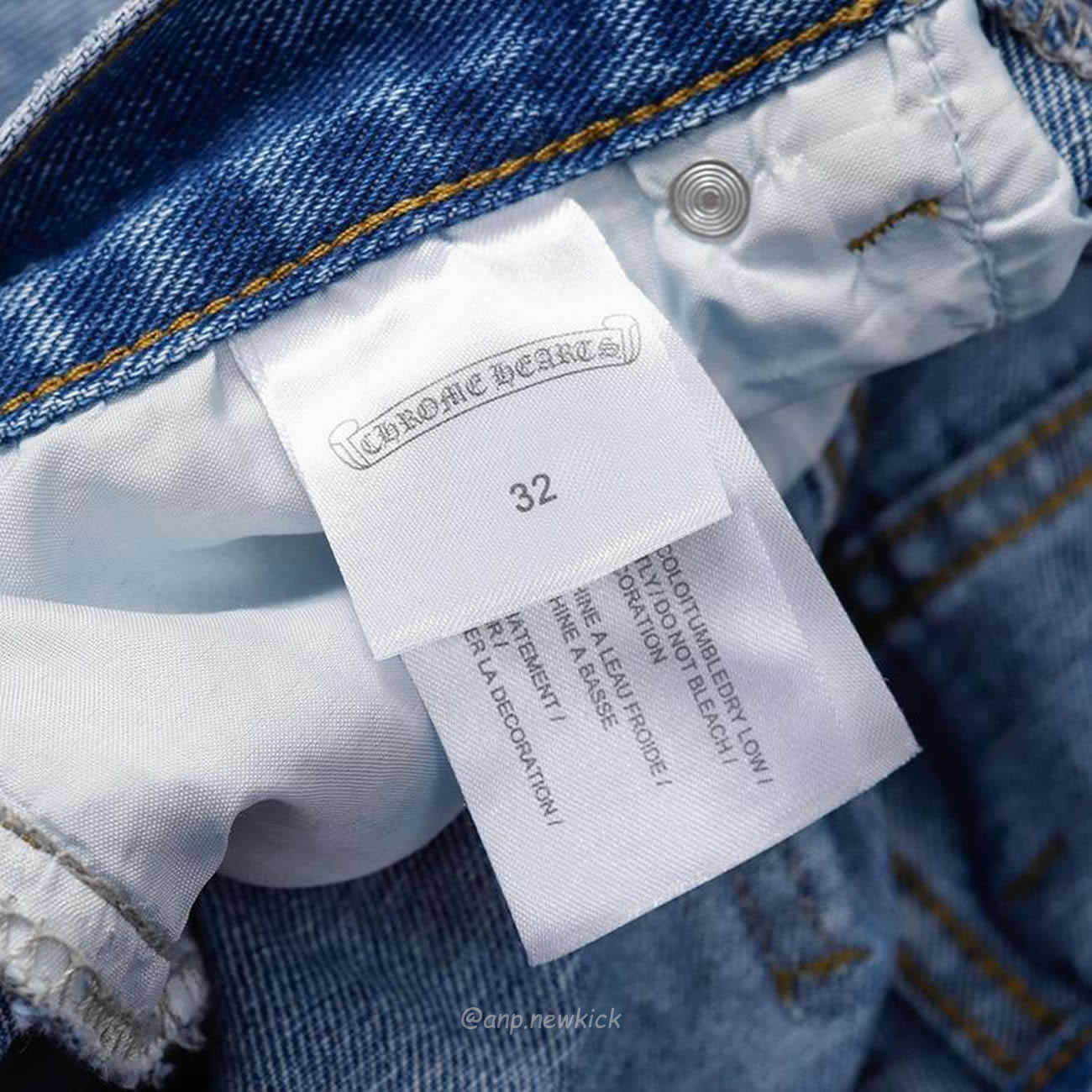 Chrome Hearts Blue Speckle Jeans Cross (13) - www.newkick.vip